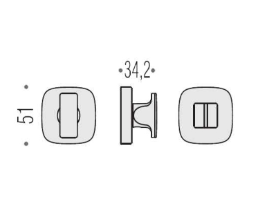 Фиксатор сантехнический Colombo Rosetta MR29 BZG хром