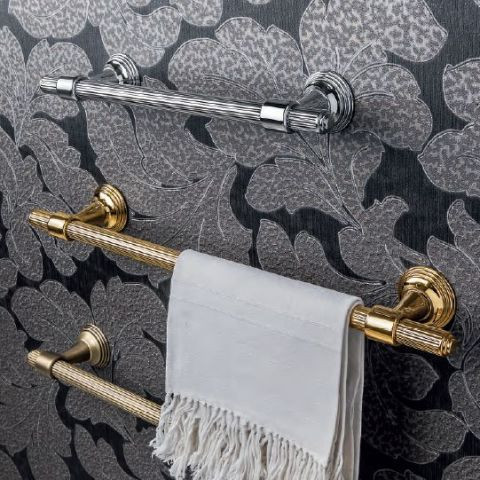 Полотенцедержатель COLOMBO DESIGN HERMITAGE B3309.GOLD широкий