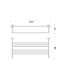 Полотенцедержатель COLOMBO DESIGN BASIC B2787 Полка двойная
