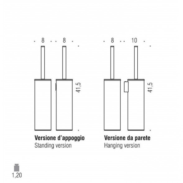 Ершик COLOMBO DESIGN CONTRACT B9706 Подвесной