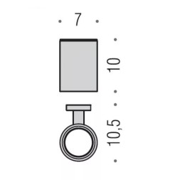 Стакан COLOMBO DESIGN PLUS W4902 настенный