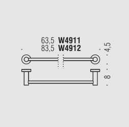 Полотенцедержатель COLOMBO DESIGN PLUS W4911.OM широкий